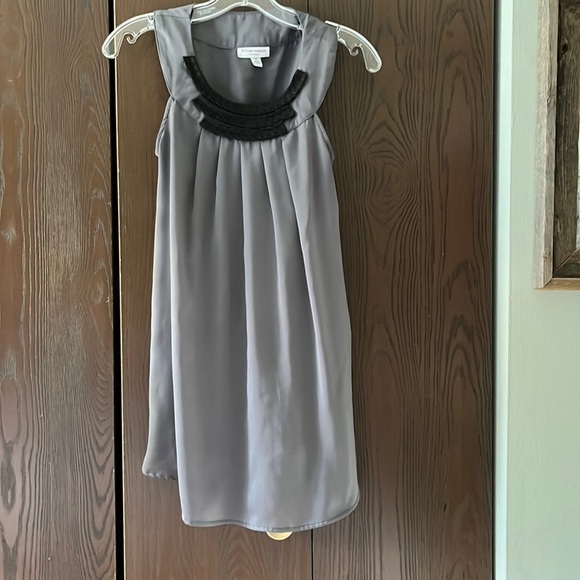 Liz Lange gray, silky feel fabric, maternity dress. Size Small - Picture 1 of 6